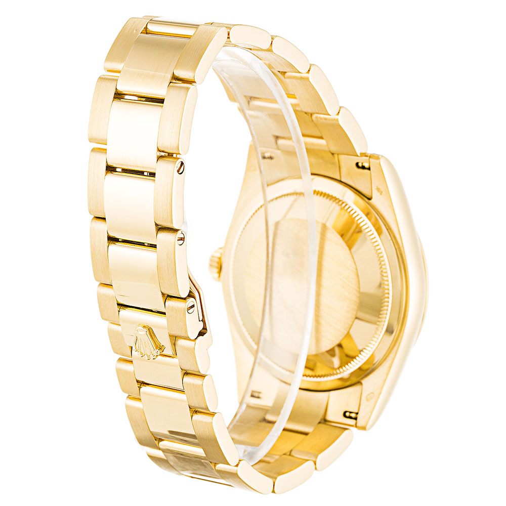 Rolex Day-date 118208 Cadran Homme Blanc Chiffre Romain 316 Grade Acier Inoxydable (Oyster) – Image 3