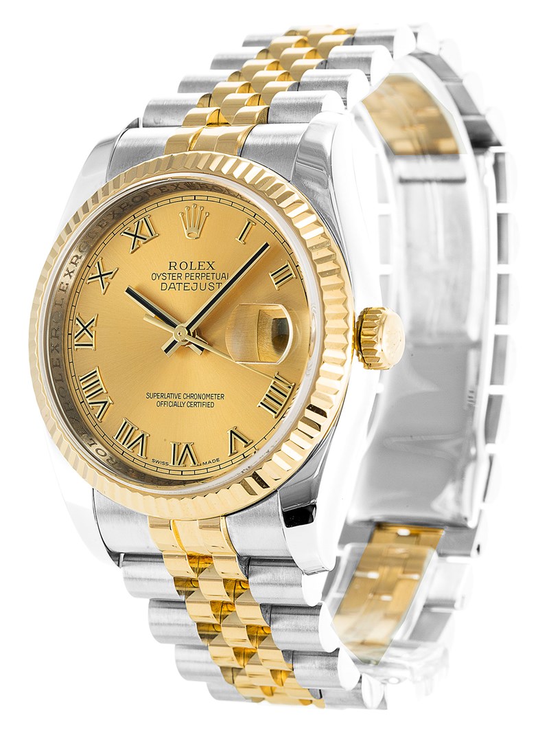 Rolex Datejust 116233 Cadran Homme Or Plaqué Or 316 Grade Acier Inoxydable – Image 2
