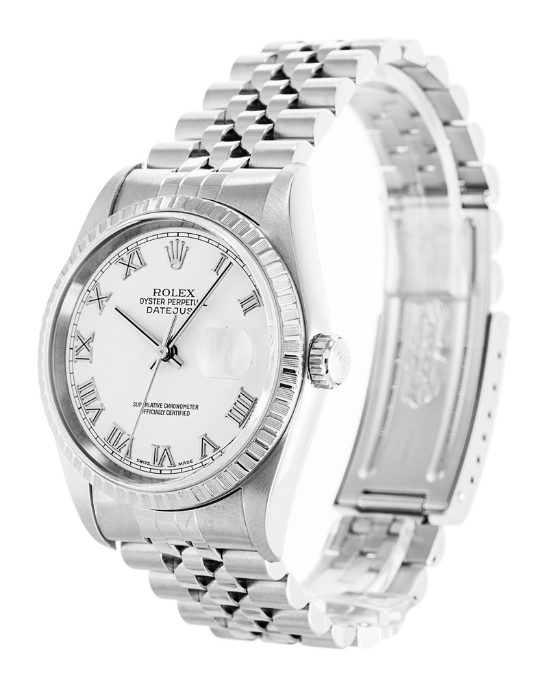 Rolex Datejust 16220 Cadran Homme Blanc Acier Inoxydable 316 Grade – Image 2