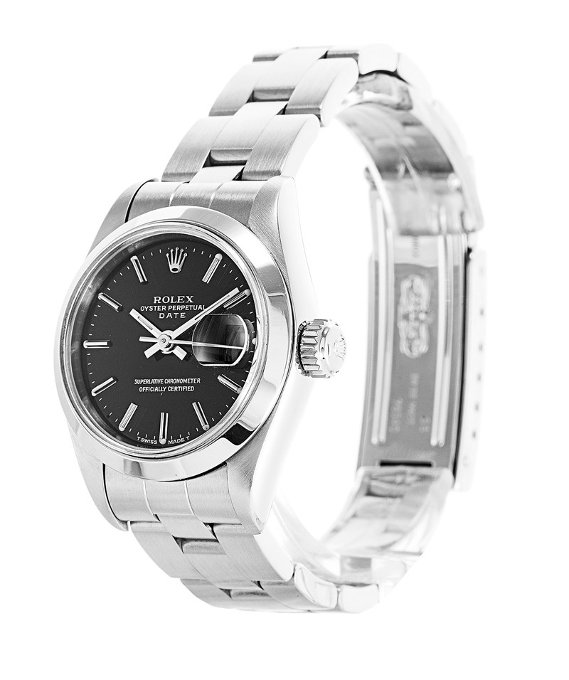 Rolex Datejust 69160 Cadran Femme Noir Acier Inoxydable 316 Grade – Image 2