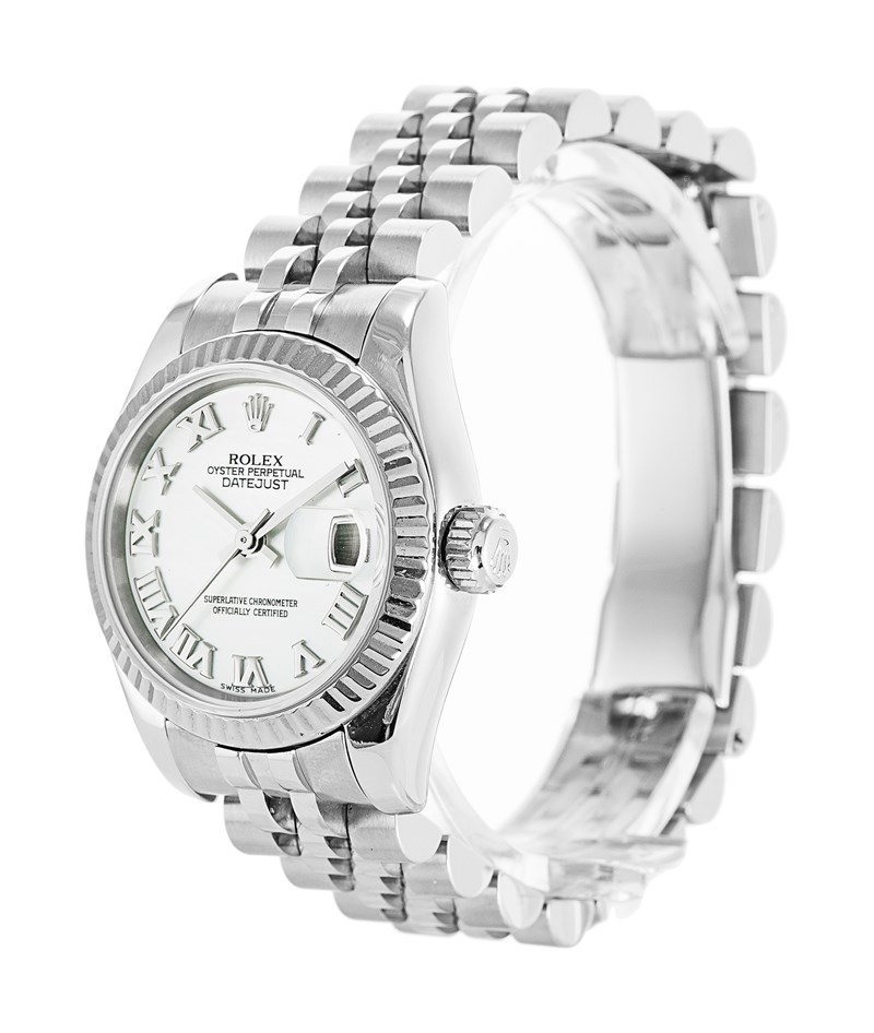 Rolex Datejust 179174 Cadran Femme Blanc Acier Inoxydable 316 Grade – Image 2