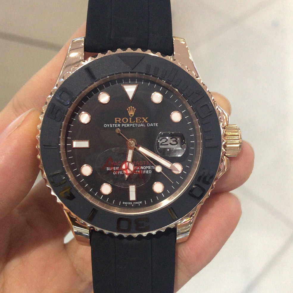 Rolex Yacht-master 268655 Cadran Noir Pour Homme En Acier Inoxydable 316 (Huître) – Image 3