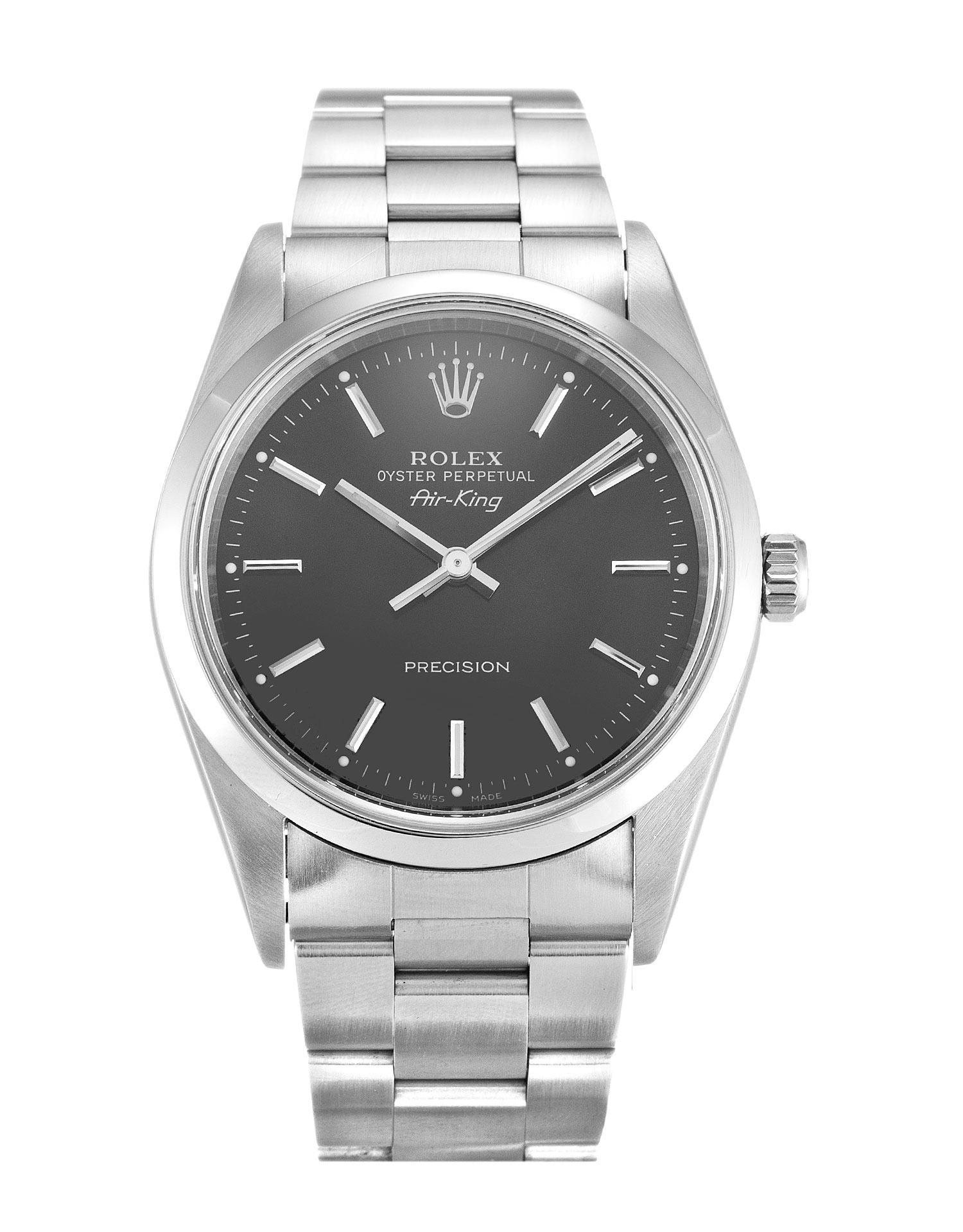 Rolex Air-king 14000 Cadran Unisexe Acier Baton Noir (Oyster)
