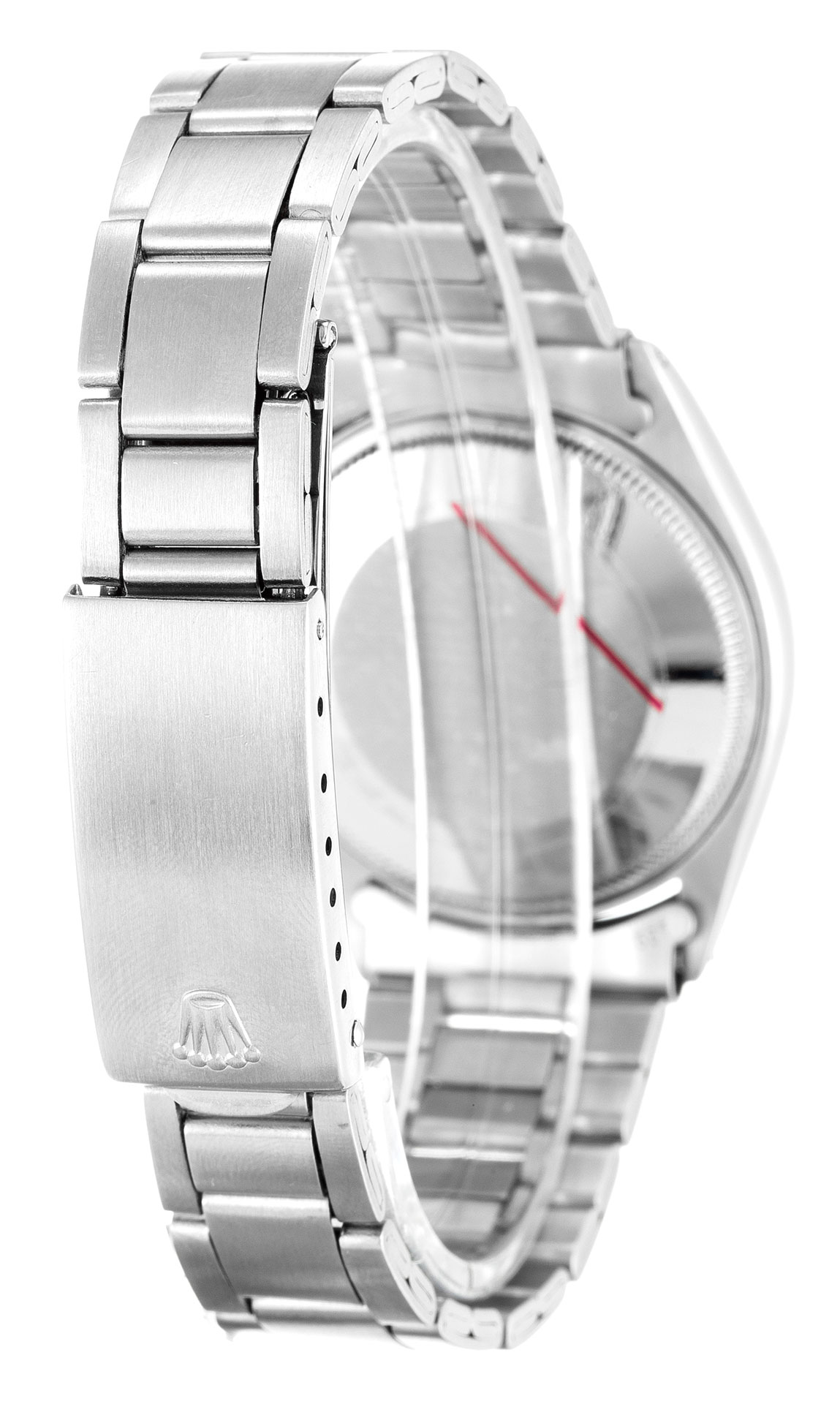 Rolex Air-king 5500 Cadran Unisexe Bleu Baton Acier (Oyster) – Image 3