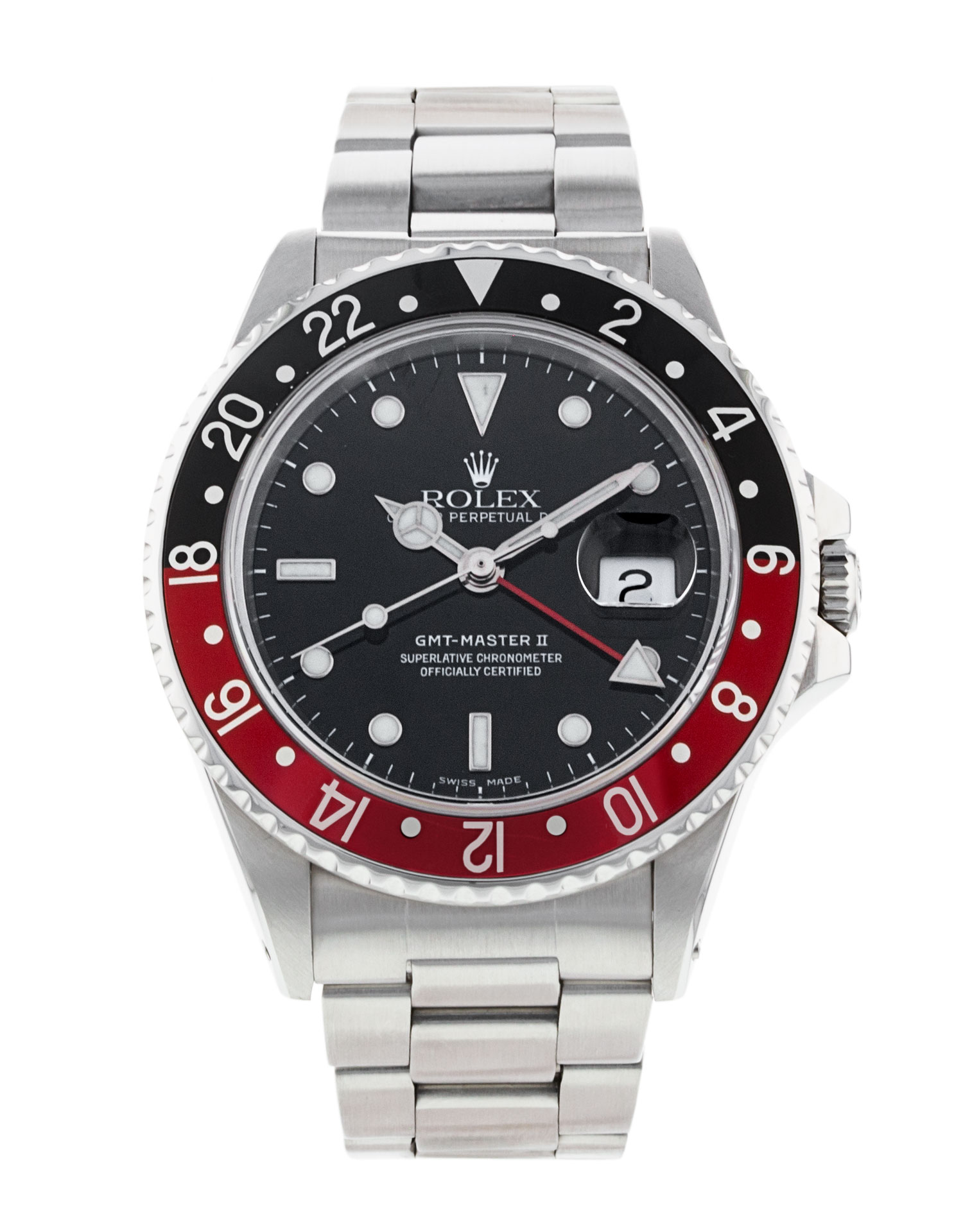 Rolex Gmt Master Ii 16760 Cadran Homme Noir Matière du boîtier Baton Acier