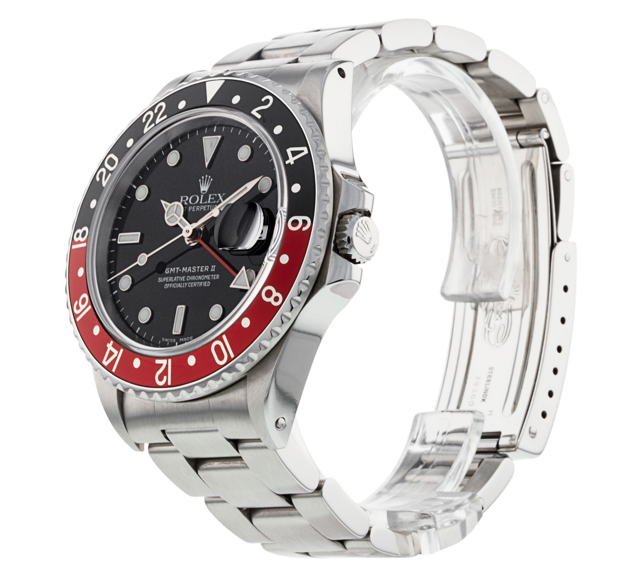 Rolex Gmt Master Ii 16760 Cadran Homme Noir Matière du boîtier Baton Acier – Image 3