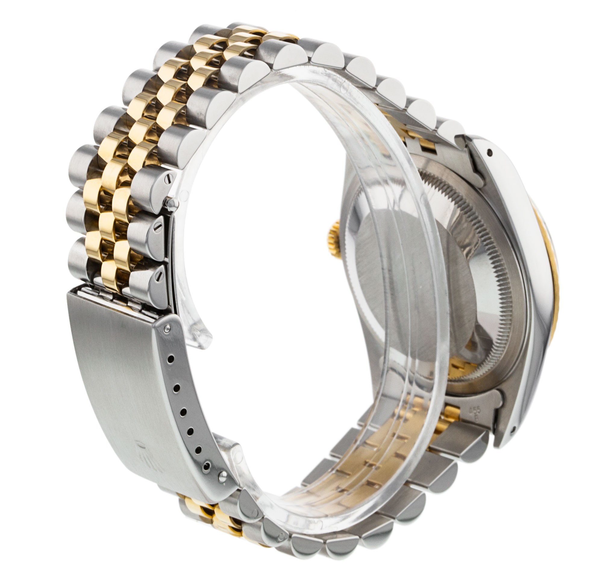 Rolex Datejust 16233 Mens Dial Champagne Diamond Case Matériel Acier Or jaune – Image 4
