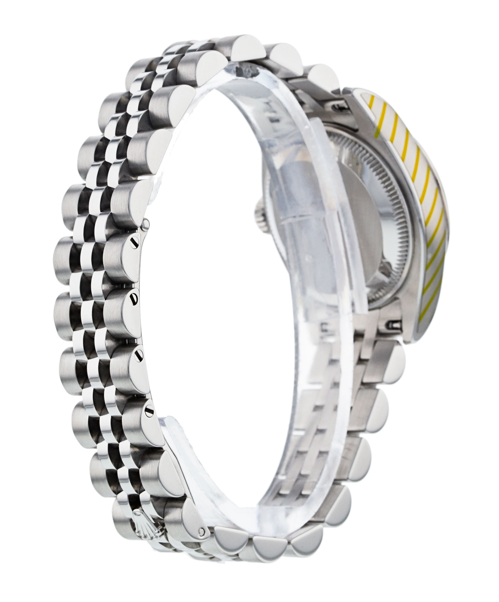 Rolex Datejust Lady 179174 Cadran pour dames en argent nacre - Matériau du boîtier en diamant Acier Or blanc – Image 4
