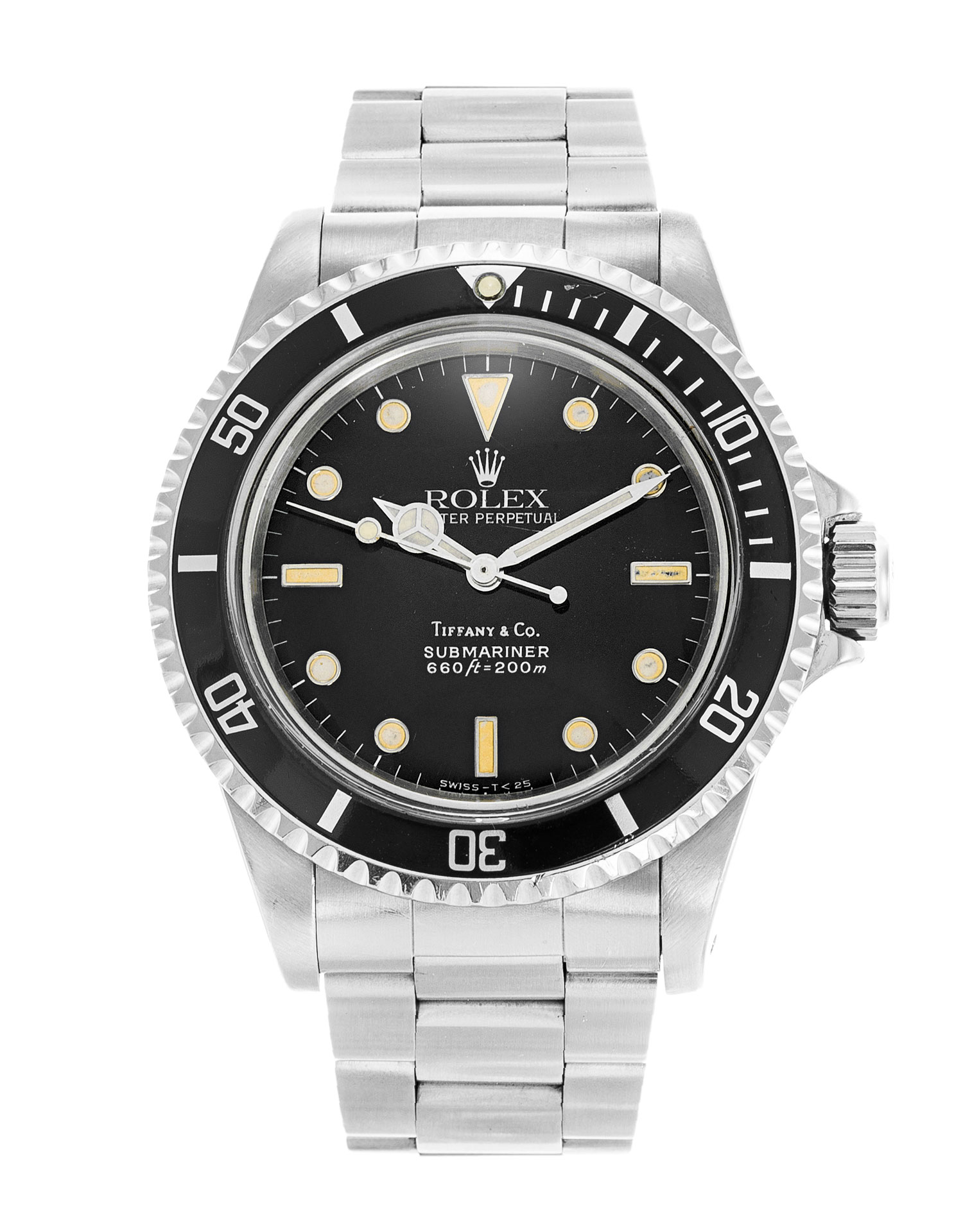 Rolex Submariner 5513 cadran noir pour homme en acier