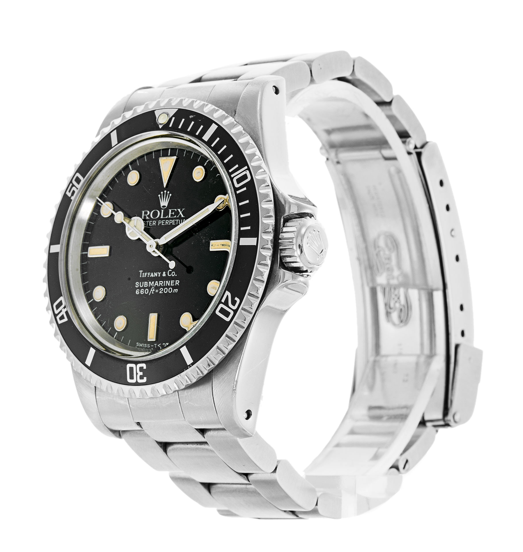 Rolex Submariner 5513 cadran noir pour homme en acier – Image 3