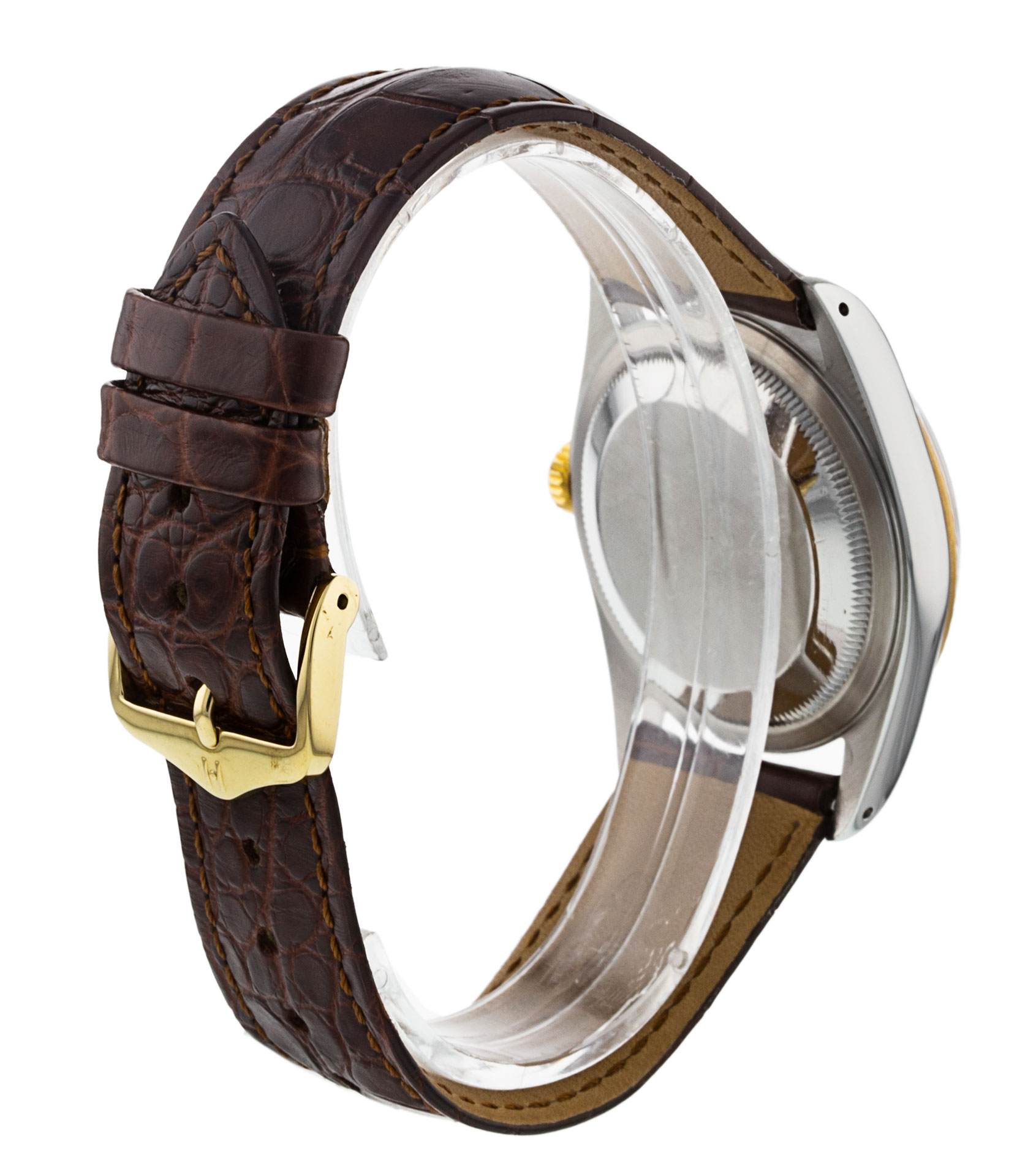 Rolex Datejust 16233 Cadran pour homme Champagne Baton Matériau du boîtier Acier Or jaune – Image 4