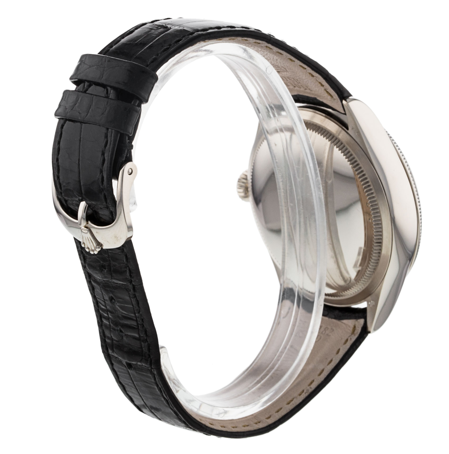 Rolex Cellini 50519 Cadran Homme Noir Matière du boîtier Baton Or Blanc – Image 4