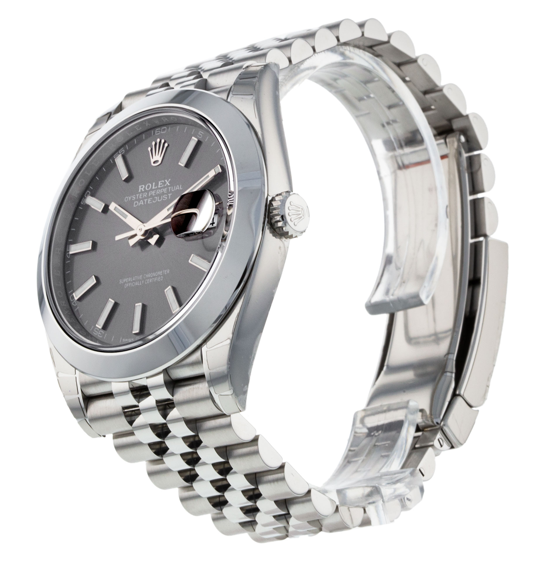 Rolex Datejust 41 126300 Cadran Homme Rhodium Bâton Matériel Acier – Image 2
