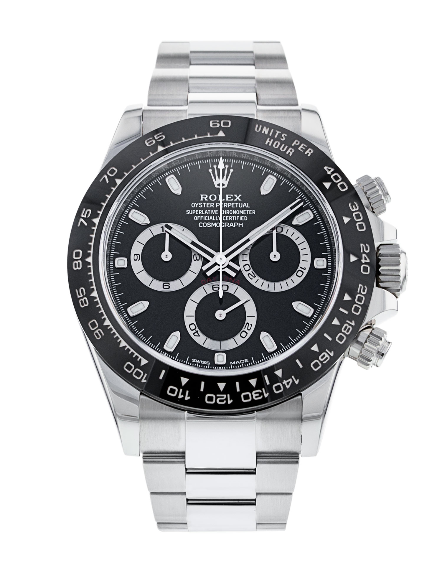 Rolex Daytona 116500 Ln cadran noir pour homme en acier