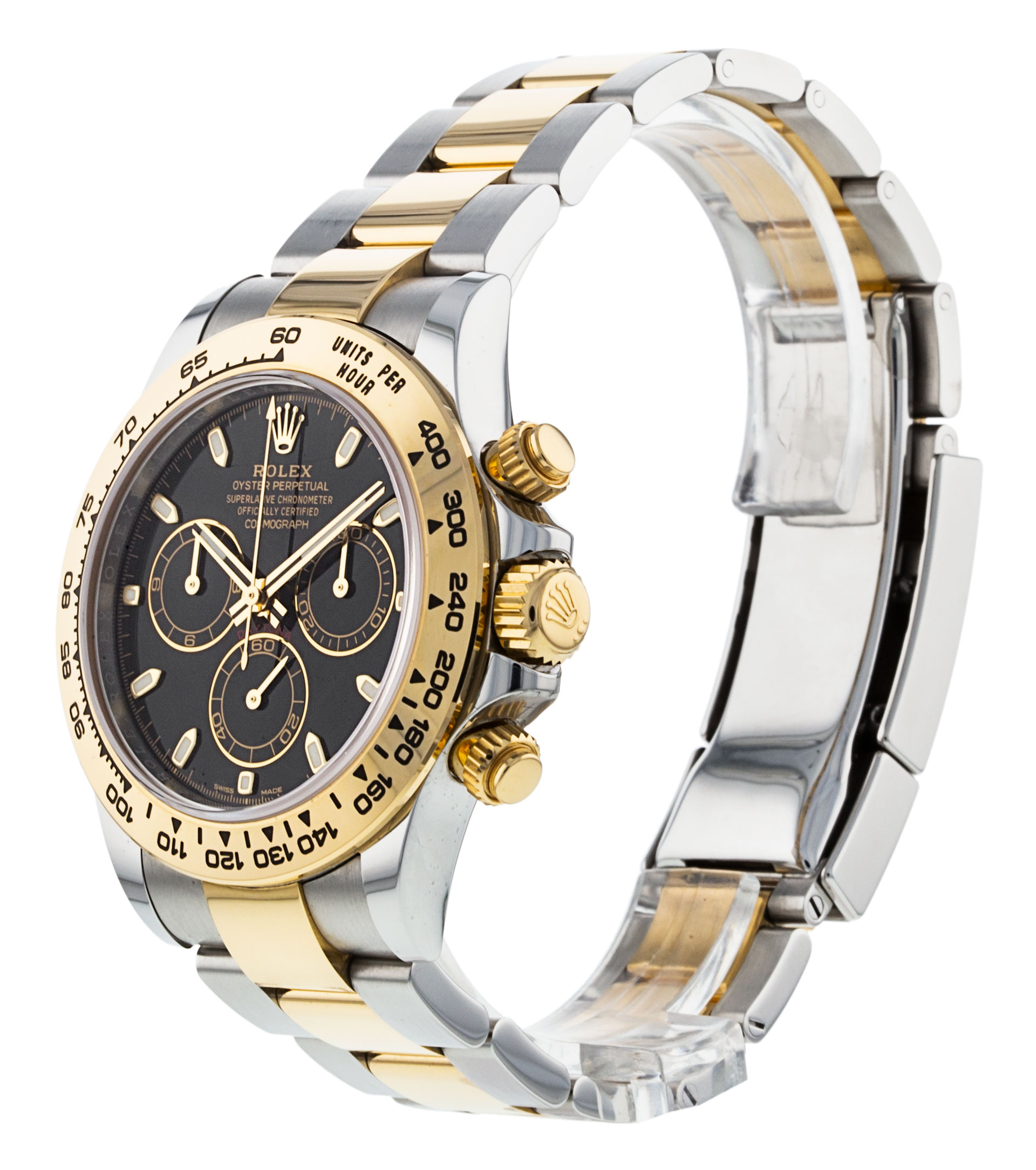 Rolex Daytona 116503 Cadran pour homme noir Baton Matériau du boîtier Acier Or jaune – Image 3