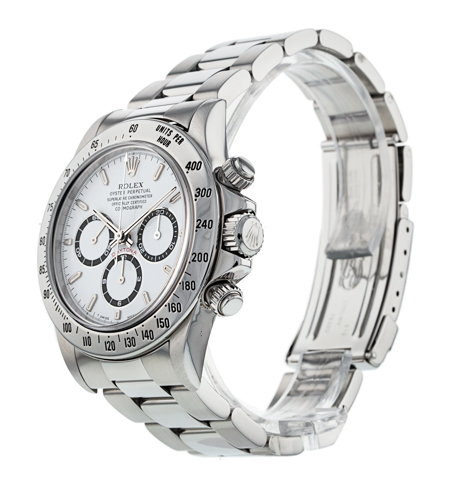 Rolex Daytona 16520 Cadran Homme Blanc Bâton Matériel Acier – Image 3