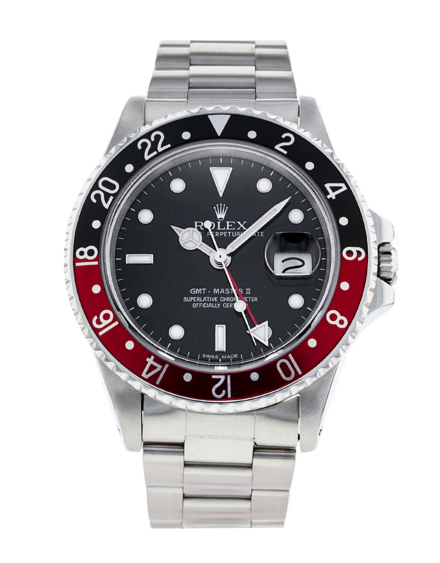 Rolex Gmt Master Ii 16760 Cadran Homme Noir Matière du boîtier Baton Acier
