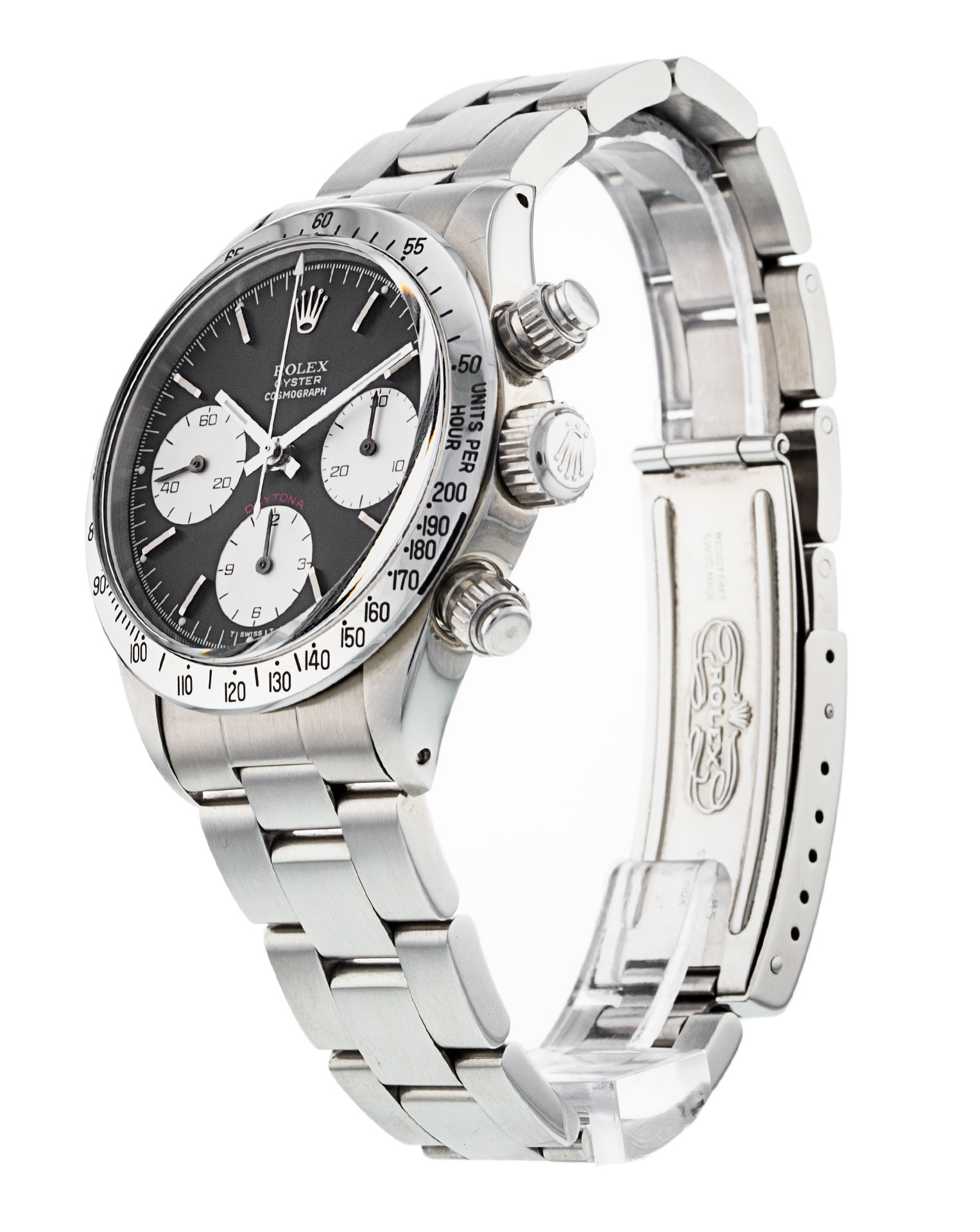 Rolex Daytona 6265 Cadran Homme Noir Matière du boîtier Baton Acier – Image 3