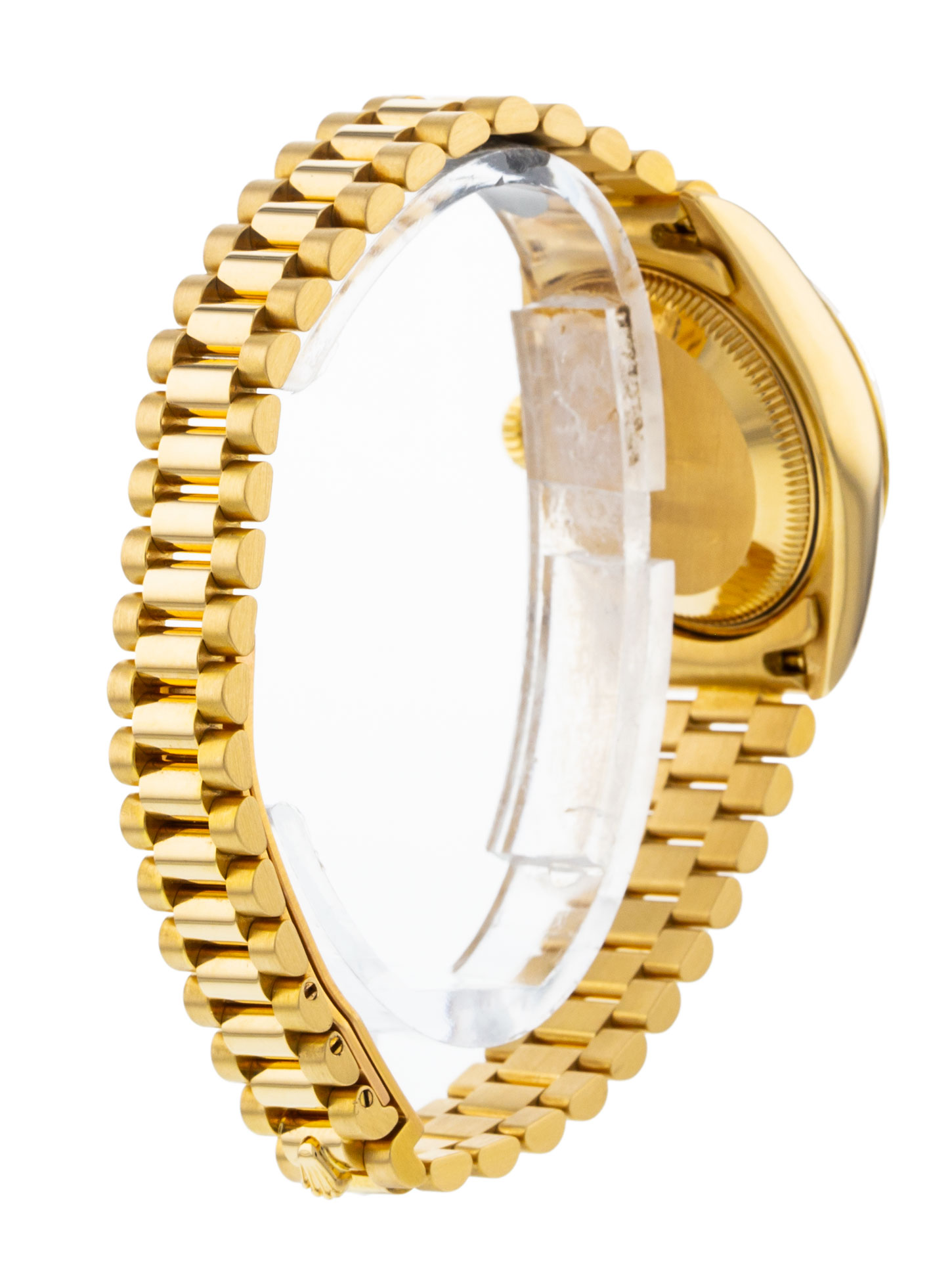 Rolex Datejust Lady 69178 Mesdames Cadran Nacre Blanc - Matériau du boîtier rubis Or jaune – Image 4