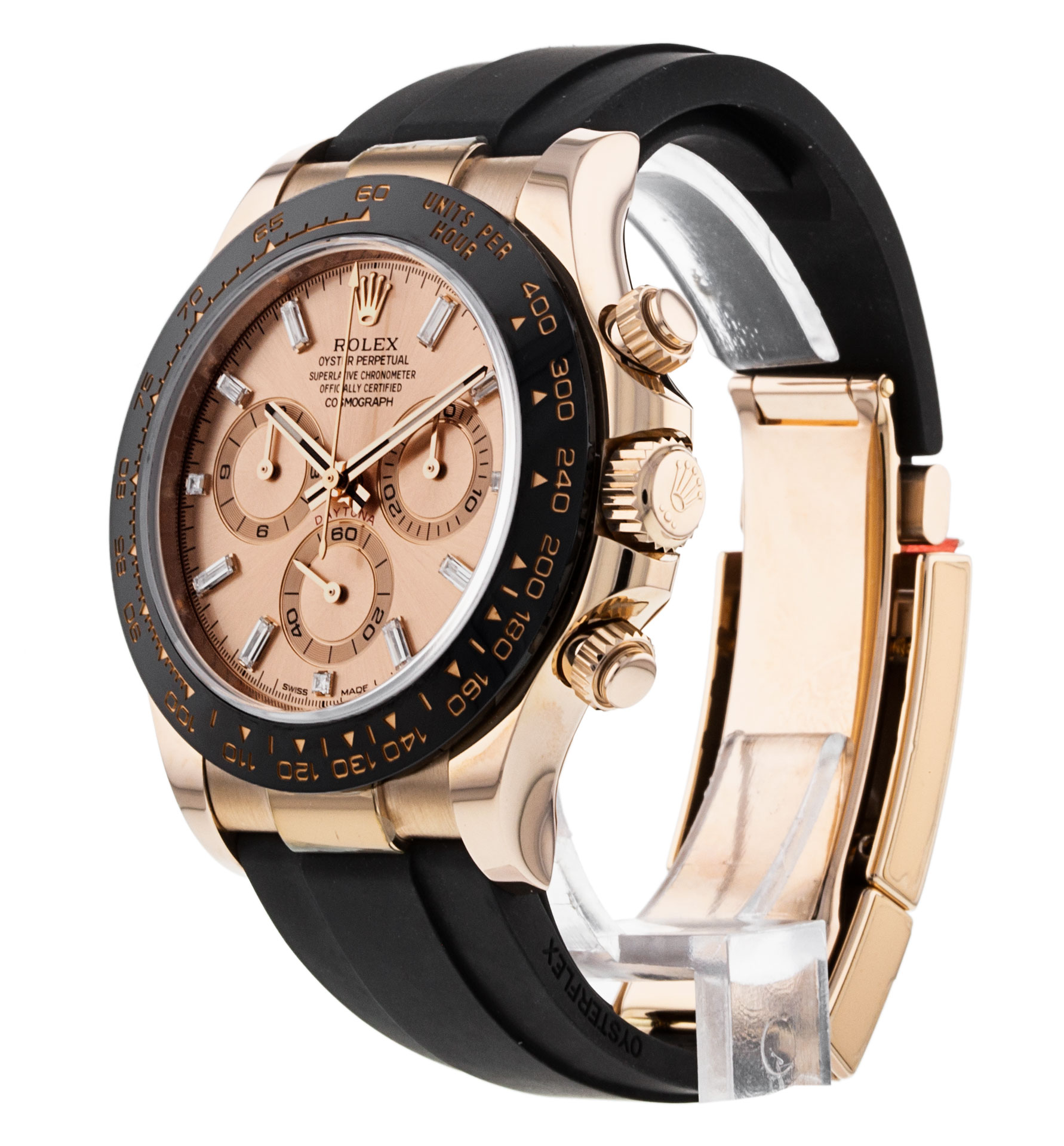 Rolex Daytona 116515 Ln Cadran Homme Rose Diamant Matériau Du boîtier Or Rose – Image 3