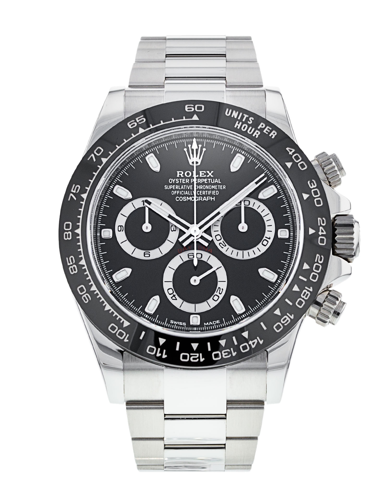 Rolex Daytona 116500 Ln cadran noir pour homme en acier