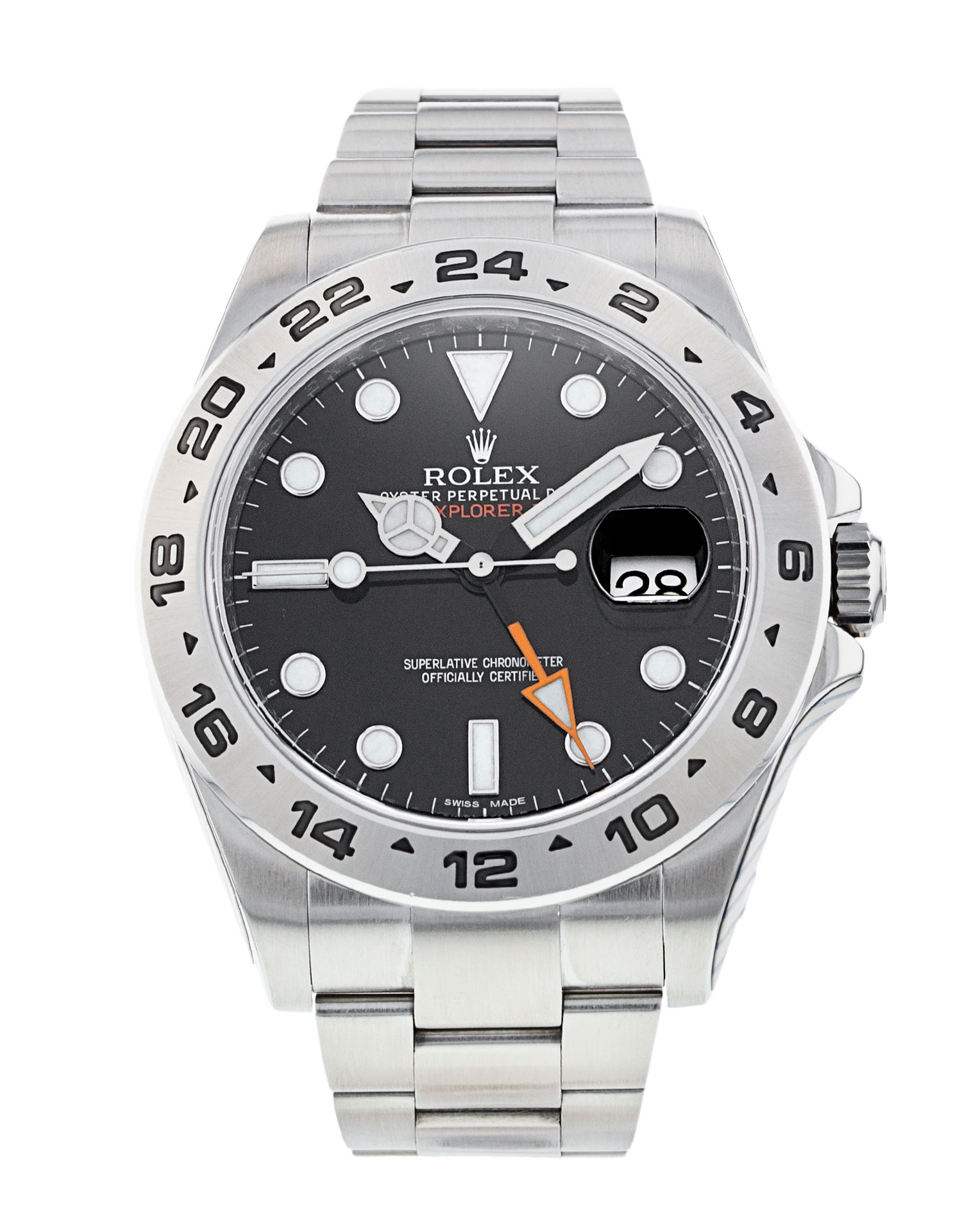 Rolex Explorer Ii 216570 Cadran Homme Noir Matériau du boîtier Acier
