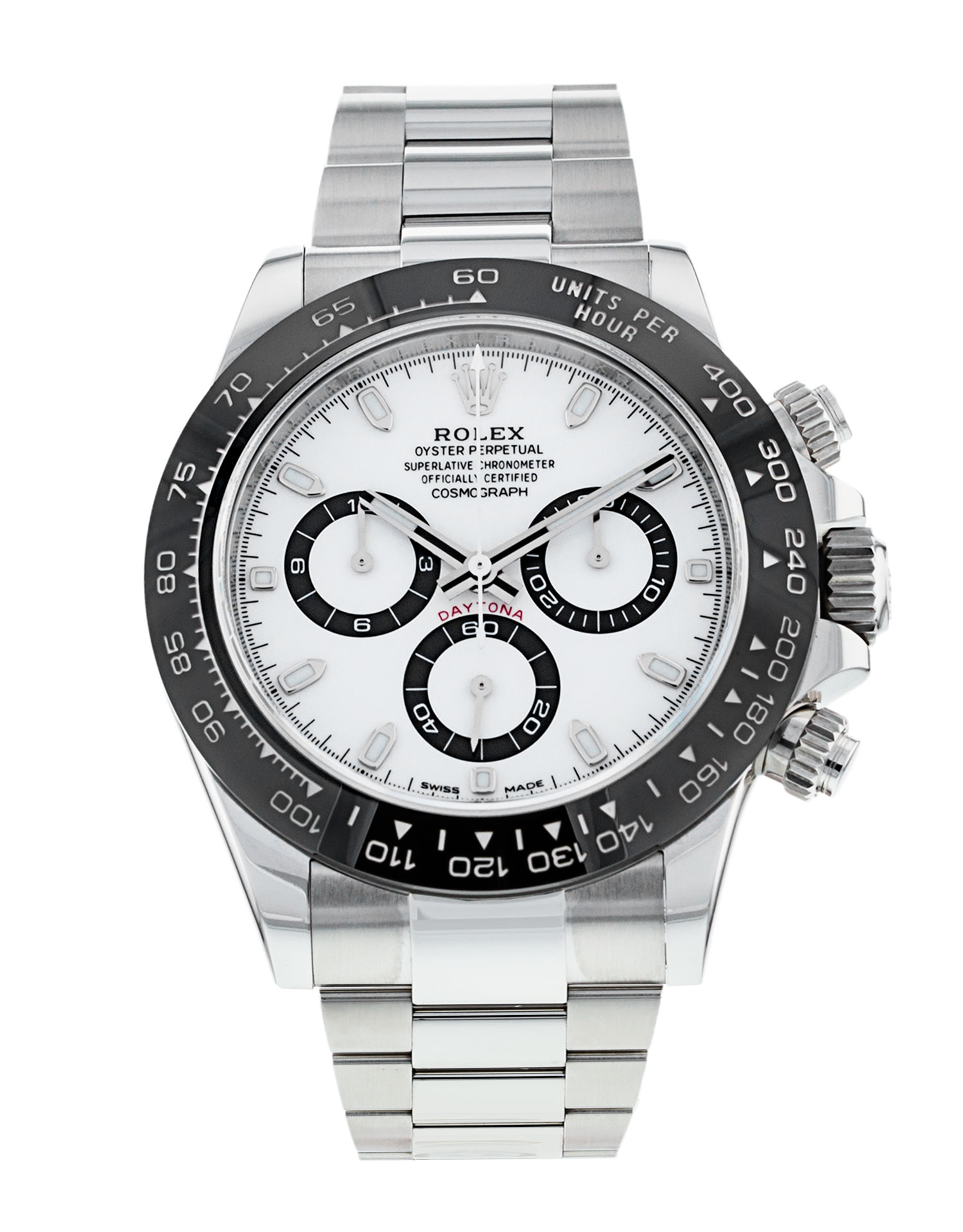 Rolex Daytona 116500 Ln cadran blanc pour homme en acier