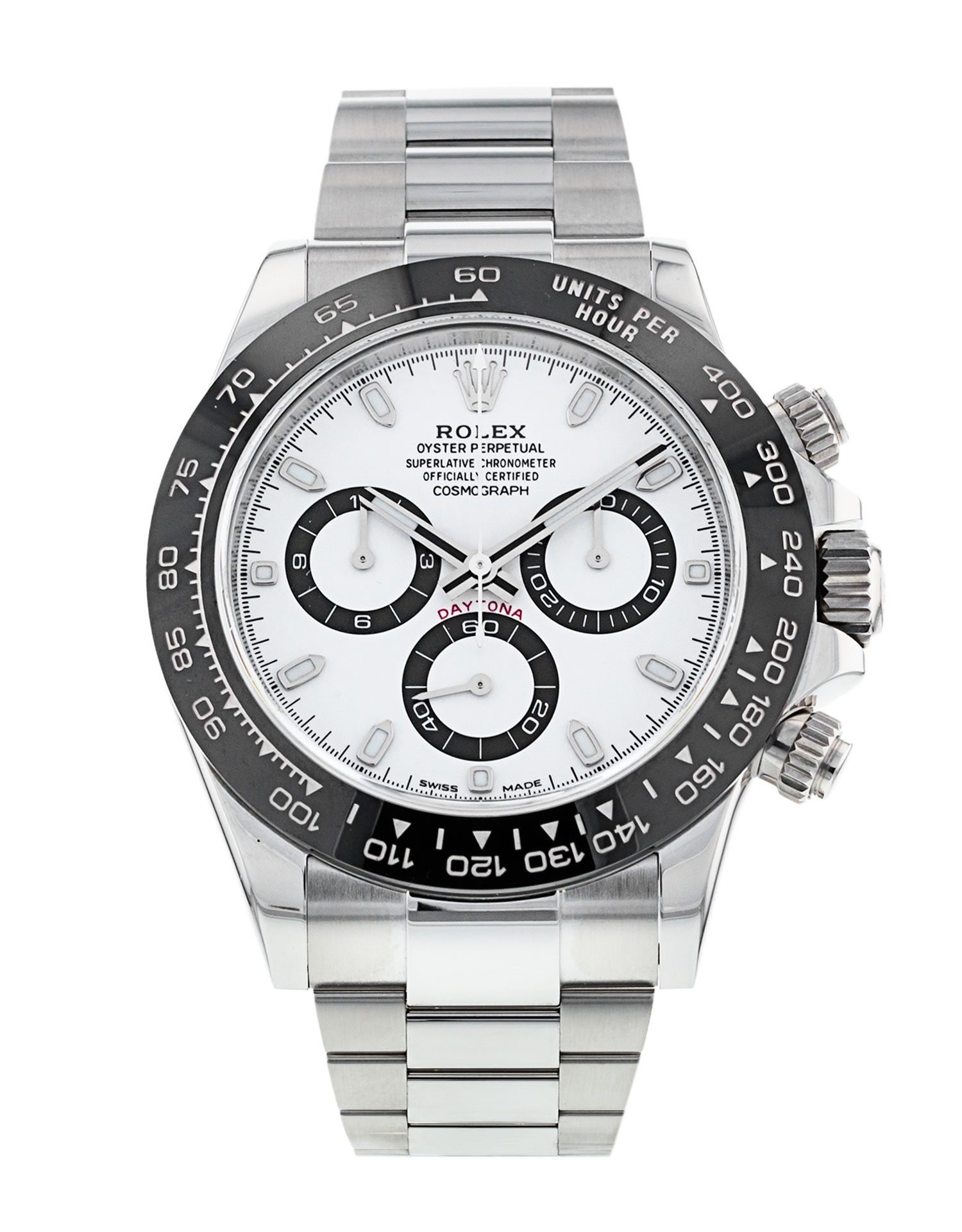 Rolex Daytona 116500 Ln cadran blanc pour homme en acier
