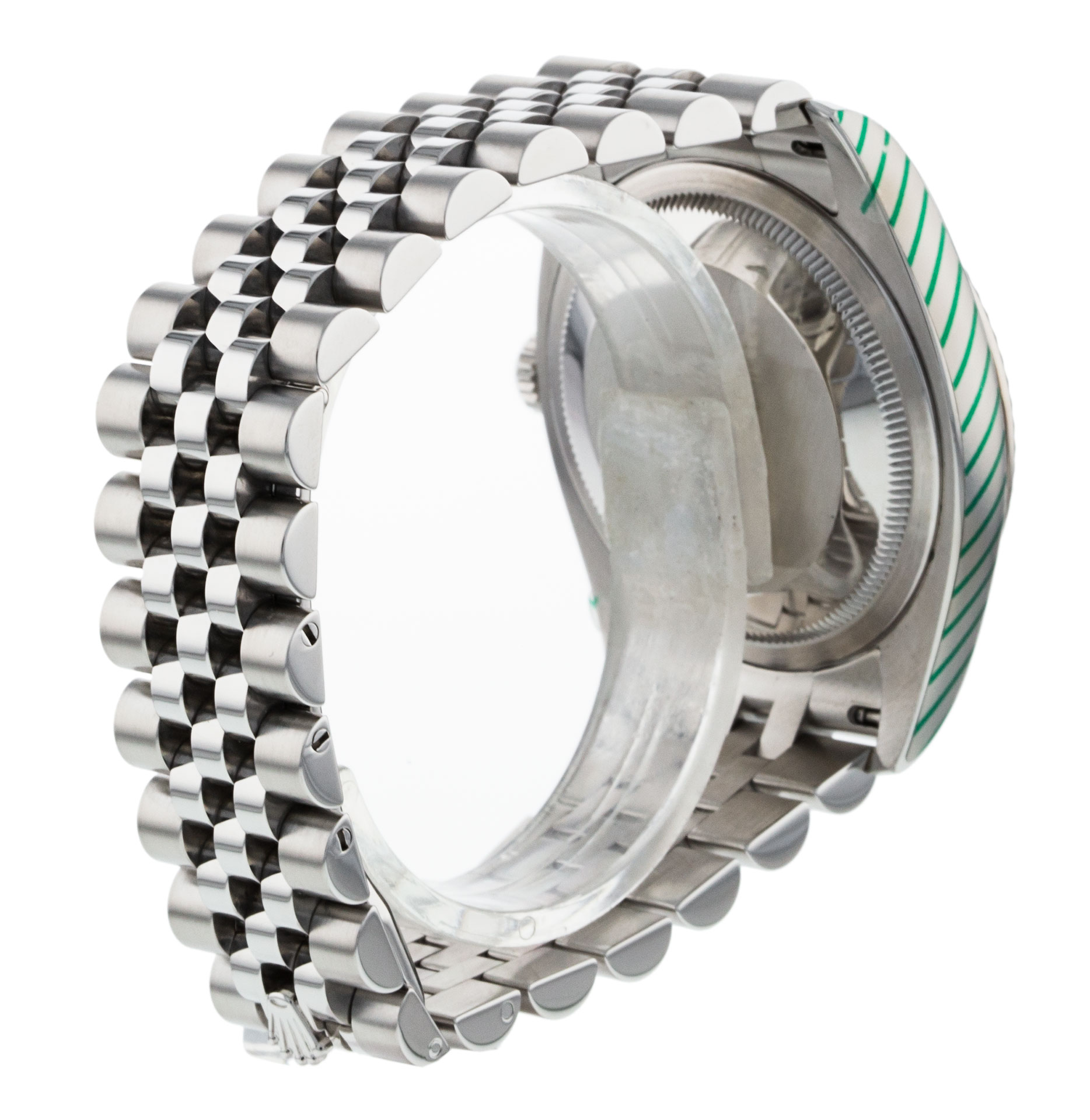Rolex Datejust 116234 Mens Dial Silver Diamond Case Matériau Acier Or blanc – Image 4