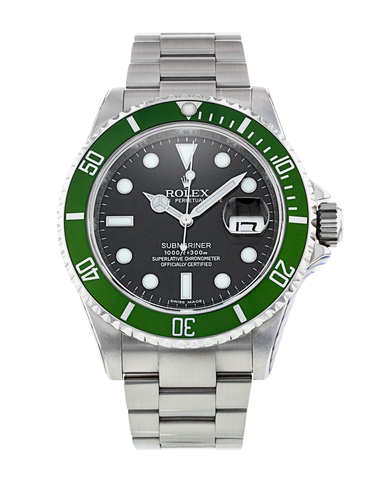 Rolex Submariner 16610 Lv cadran noir pour homme en acier