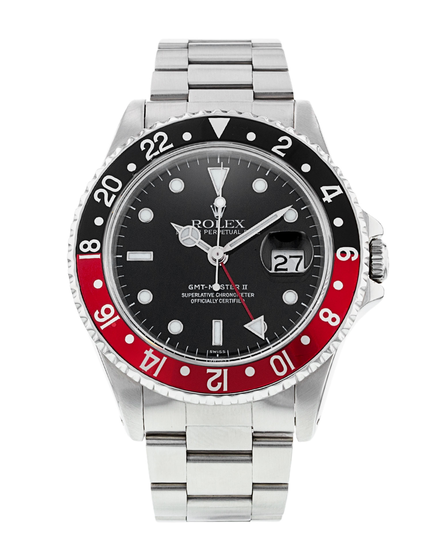 Rolex Gmt Master Ii 16710 cadran noir pour homme en acier