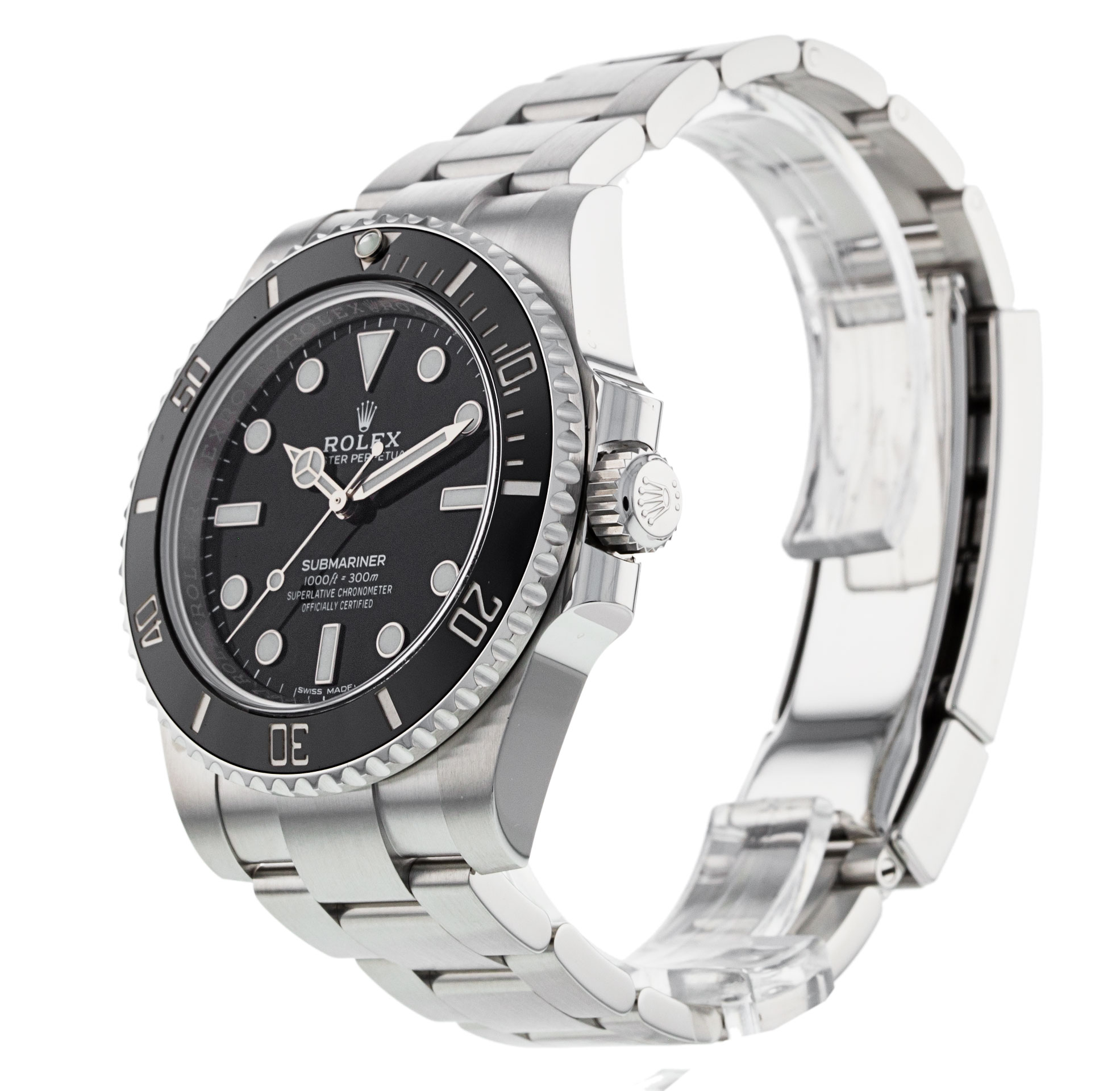 Rolex Submariner 114060 cadran noir pour homme en acier – Image 3