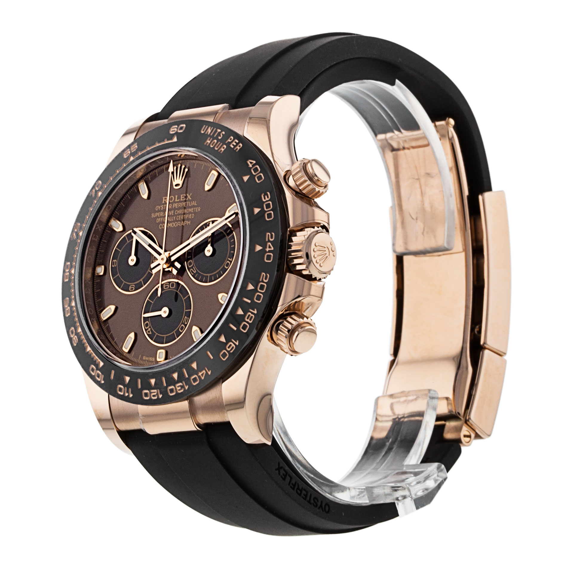 Rolex Daytona 116515 Ln Mens Dial Chocolate Baton Case Material Or Rose – Image 3