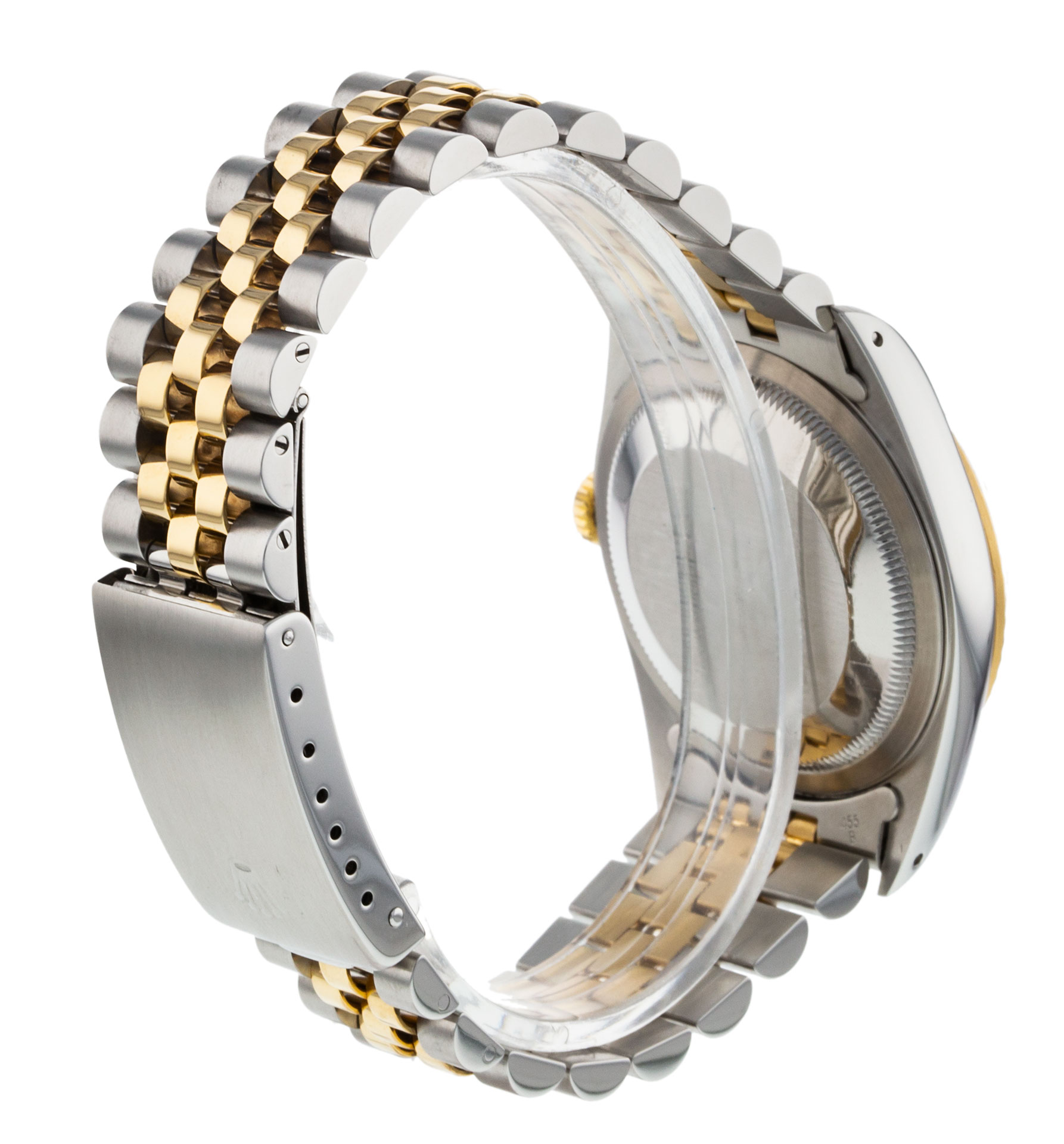 Rolex Datejust 16233 Mens Dial Champagne Diamond Case Matériel Acier Or jaune – Image 4