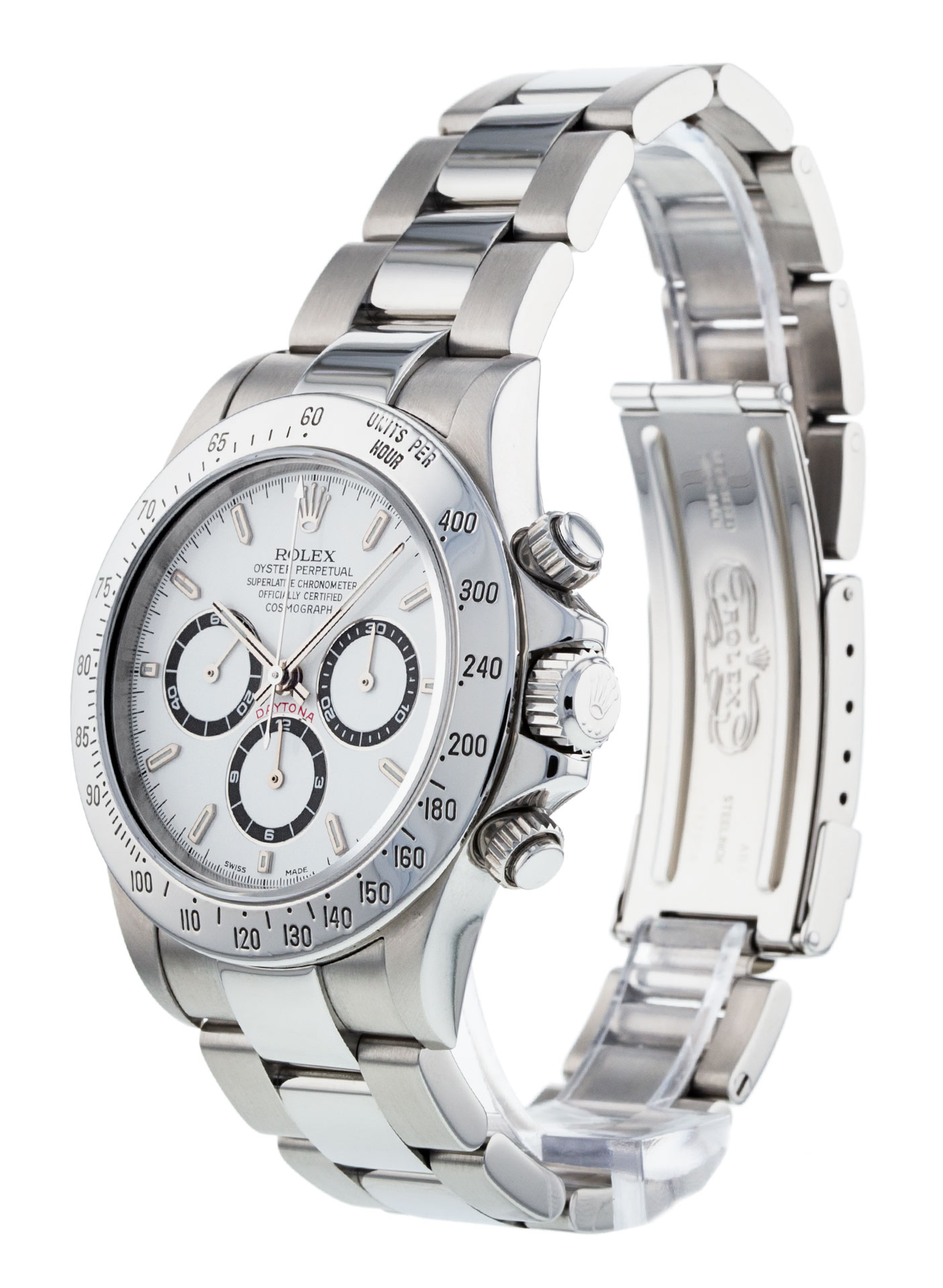 Rolex Daytona 16520 Cadran Homme Blanc Bâton Matériel Acier – Image 3