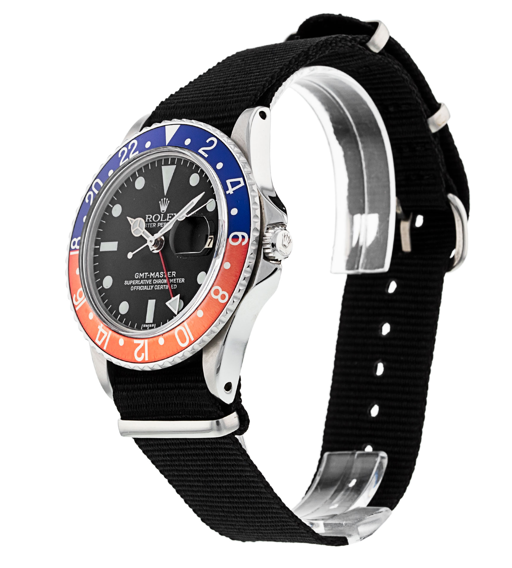 Rolex Gmt Master 1675 cadran noir pour homme en acier – Image 3