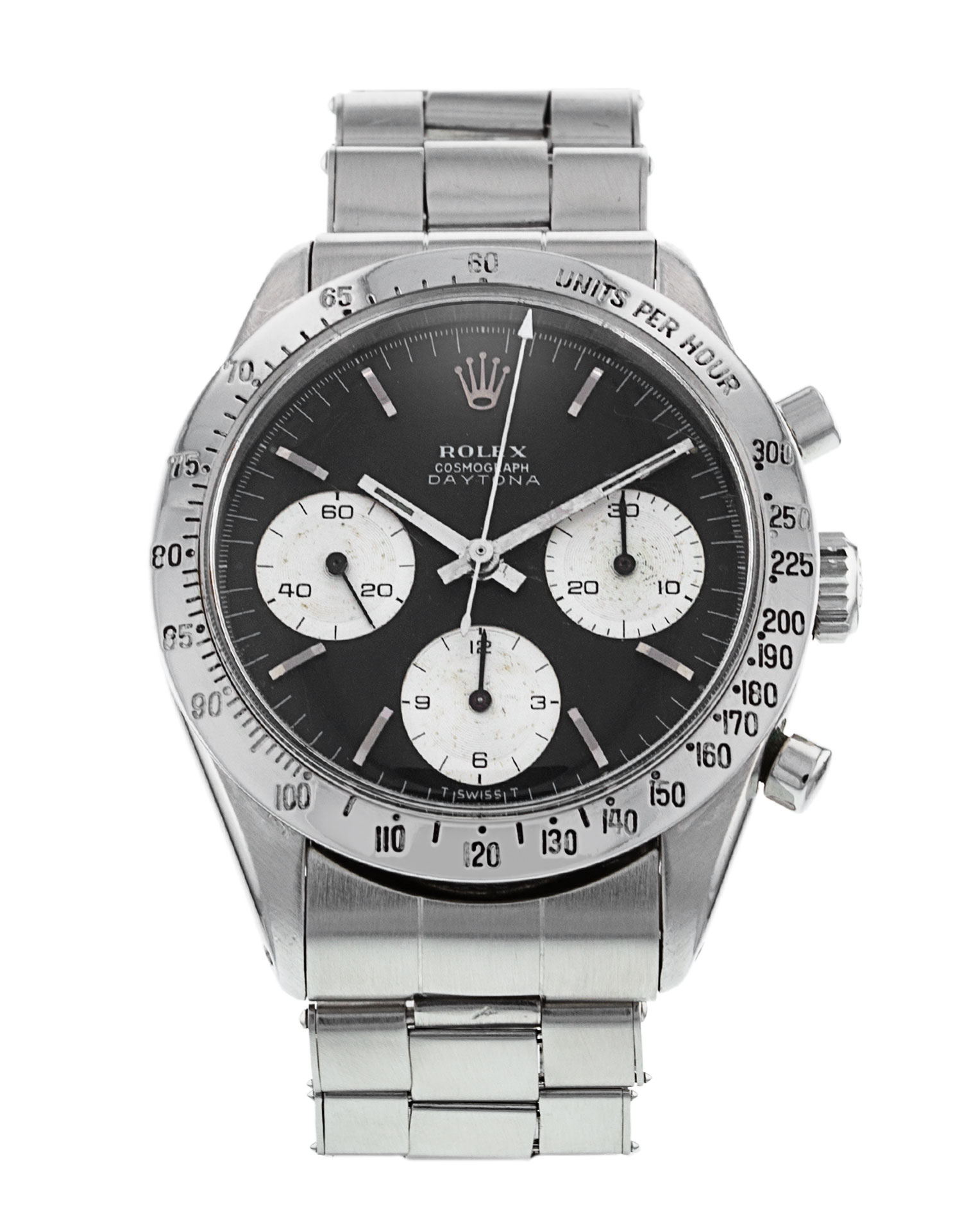 Rolex Daytona 6239 cadran noir pour homme en acier