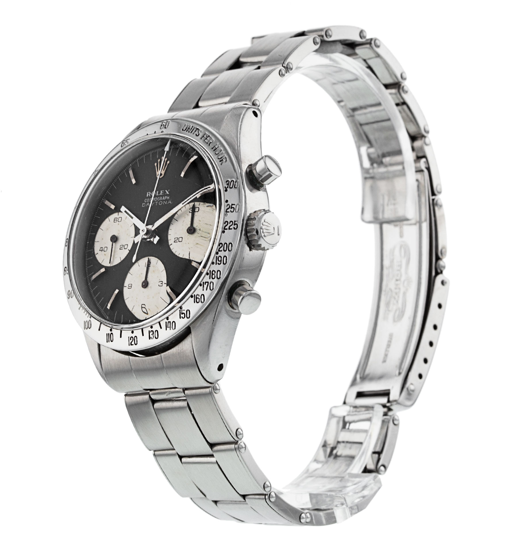 Rolex Daytona 6239 cadran noir pour homme en acier – Image 3