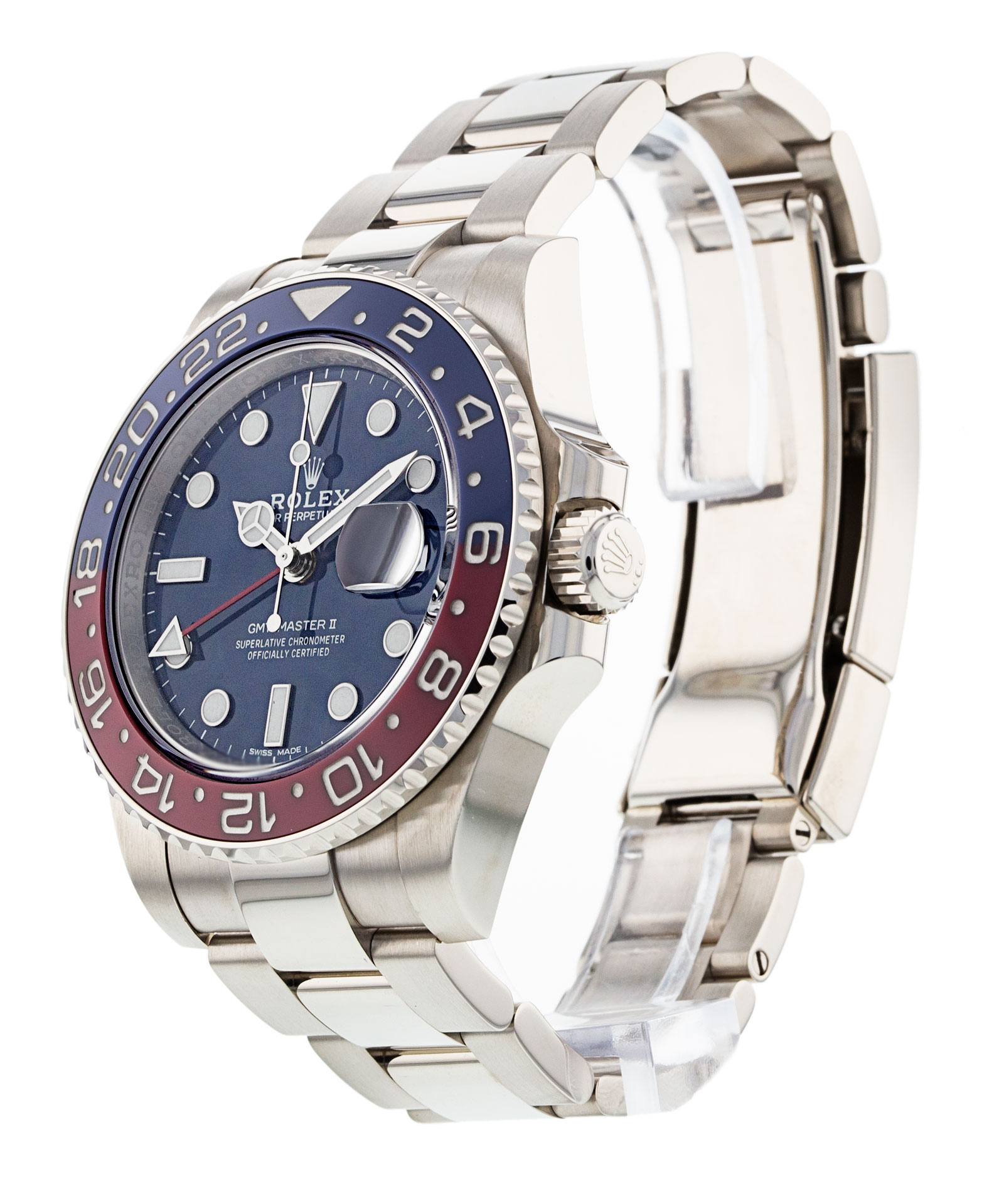 Rolex Gmt Master Ii 116719 Blro Cadran Homme Bleu Matière Du boîtier Or Blanc – Image 3