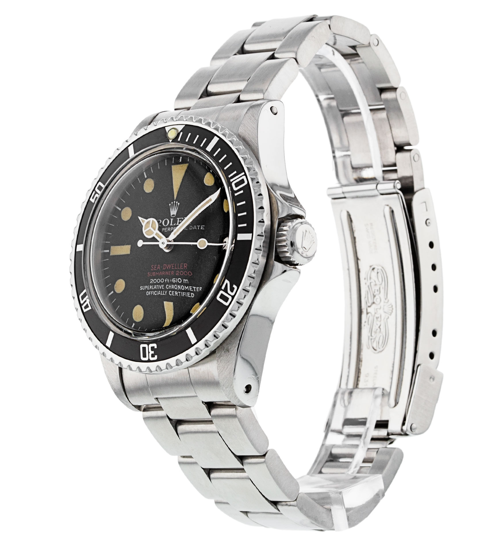 Rolex Sea-dweller 1665-drsd Cadran Homme Noir Matière du boîtier Baton Acier – Image 3