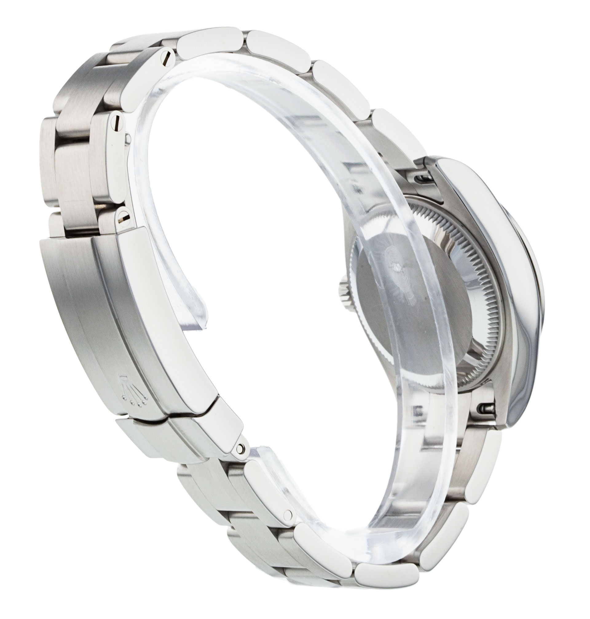 Rolex Lady Oyster Perpetual 176200 Mesdames Cadran Bleu Quartier Arabe Matériau du boîtier Acier – Image 4