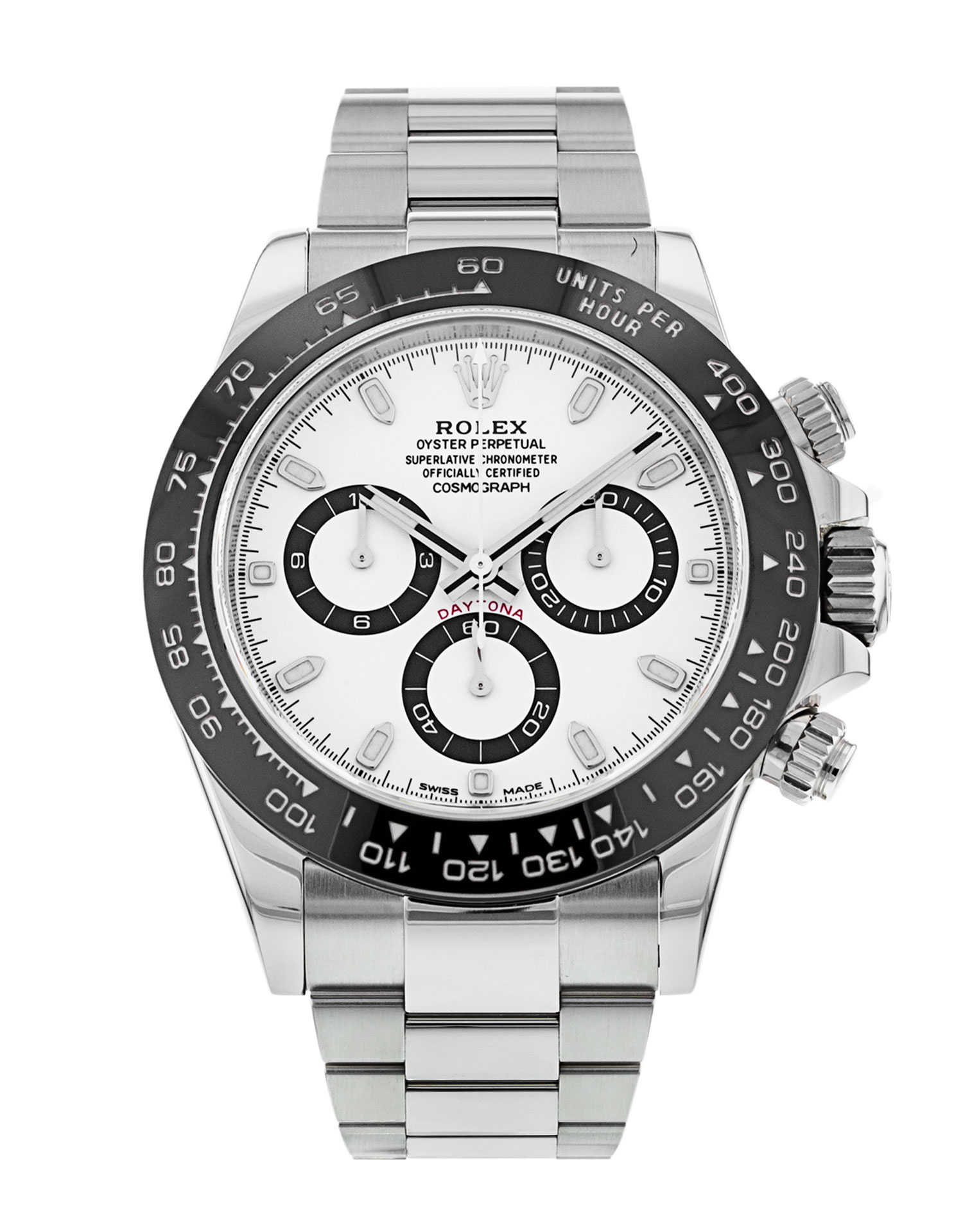 Rolex Daytona 116500 Ln cadran blanc pour homme en acier