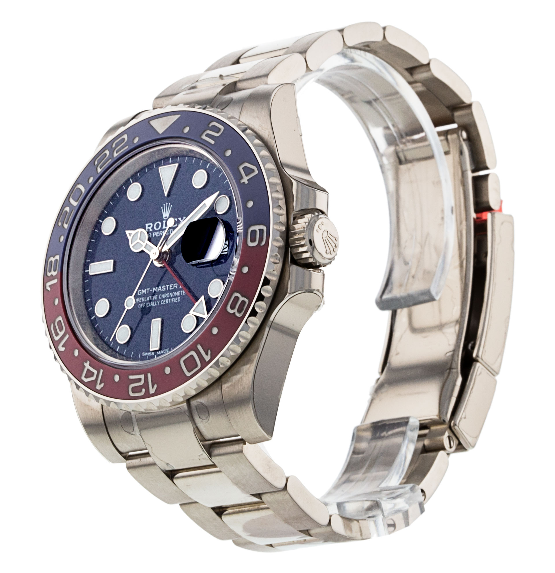 Rolex Gmt Master Ii 116719 Blro Cadran Homme Bleu Matière Du boîtier Or Blanc – Image 3