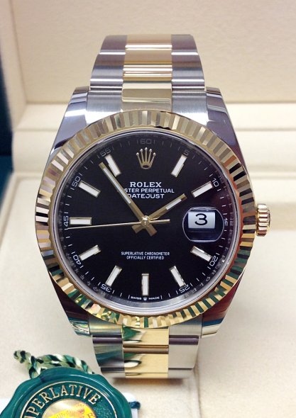 Rolex Datejust 126333 Montre homme en or jaune 18 carats de 41 mm – Image 2