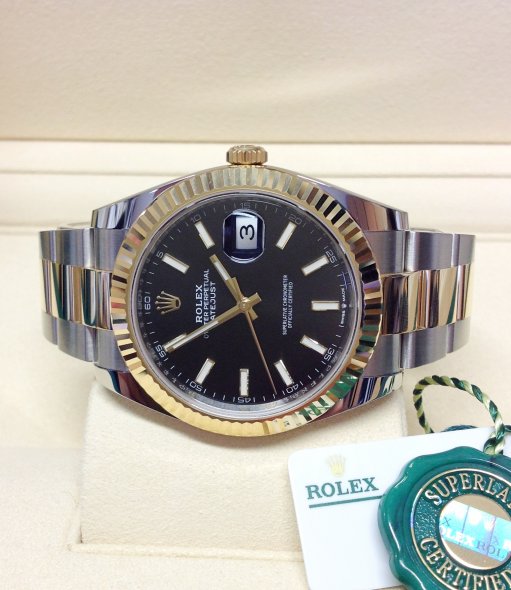 Rolex Datejust 126333 Montre homme en or jaune 18 carats de 41 mm – Image 4