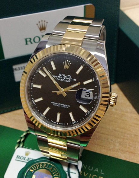 Rolex Datejust 126333 Montre homme en or jaune 18 carats de 41 mm – Image 3