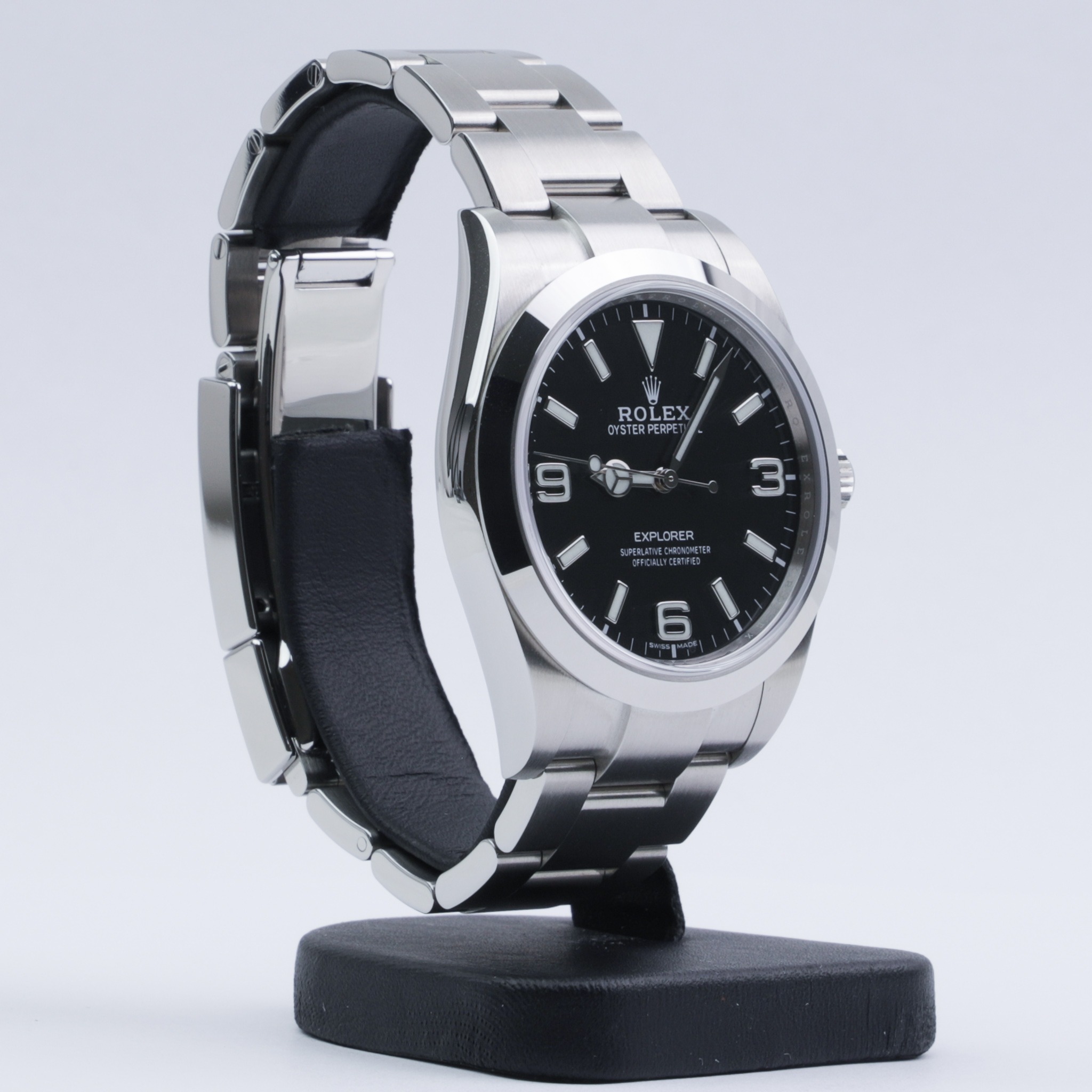 Rolex Explorer 214270 Montre en acier pour homme de 39 mm à cadran noir – Image 3