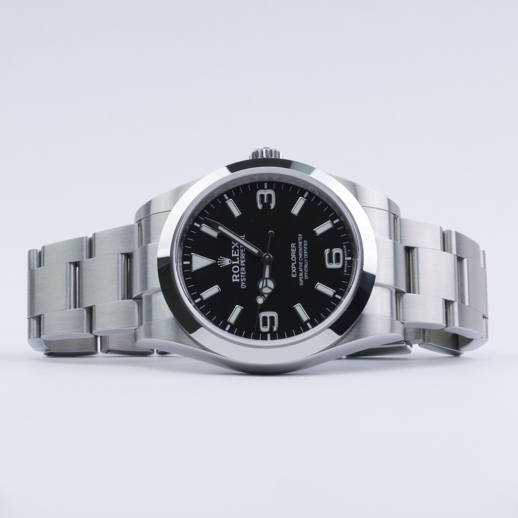 Rolex Explorer 214270 Montre en acier pour homme de 39 mm à cadran noir – Image 6