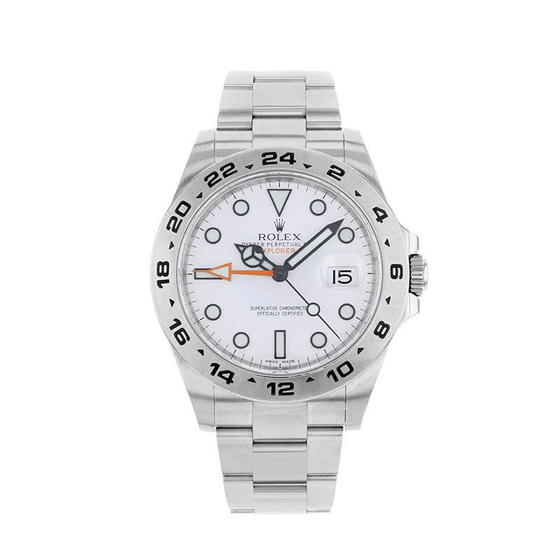 Rolex Explorer II 216570 Montre homme ronde à cadran blanc 42 mm