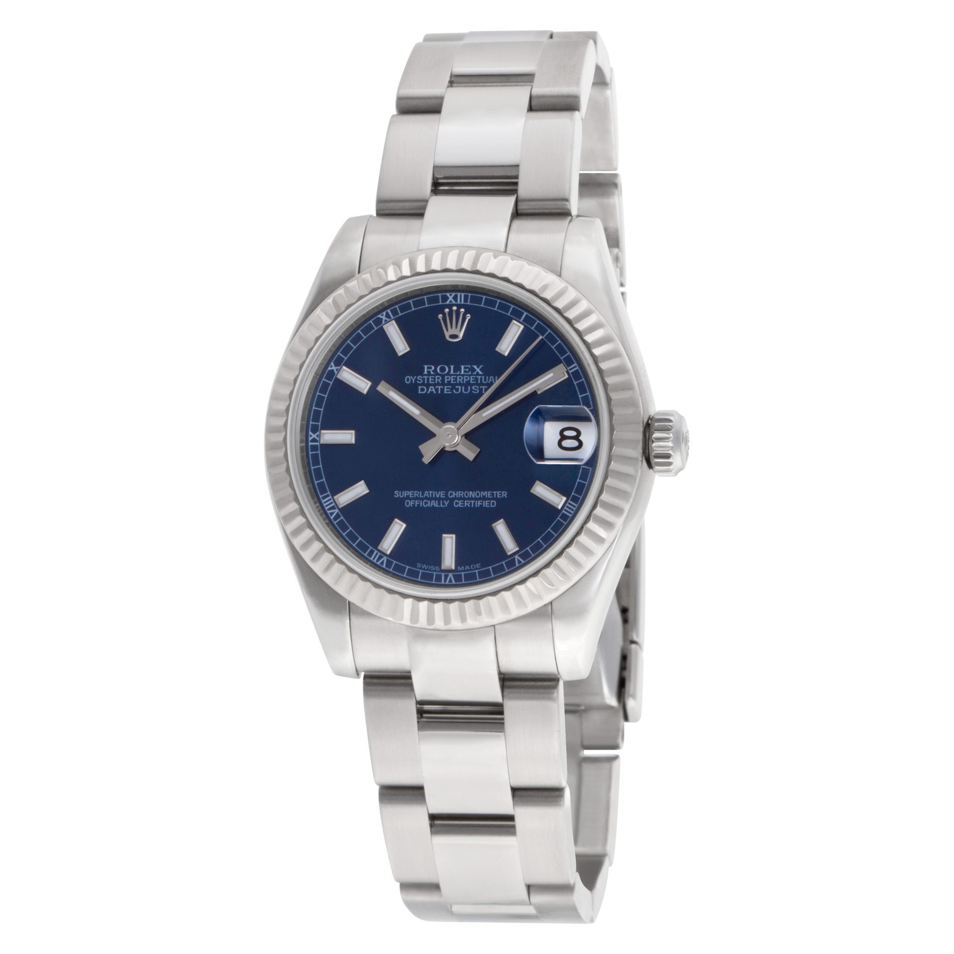 Rolex Datejust 178274 Montre unisexe en acier à cadran bleu 31 mm – Image 2